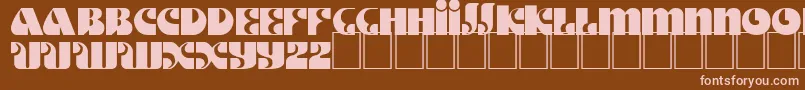 DsMotterStyle Font – Pink Fonts on Brown Background