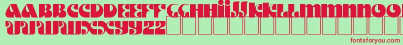 Więcej informacji o czcionce DsMotterStyle Czcionka DsMotterStyle – czerwone czcionki na zielonym tle