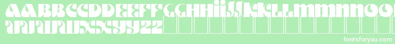 Saiba mais sobre a fonte DsMotterStyle Fonte DsMotterStyle – fontes brancas em um fundo verde