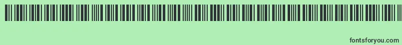 フォントCode39Logitogo – 緑の背景に黒い文字