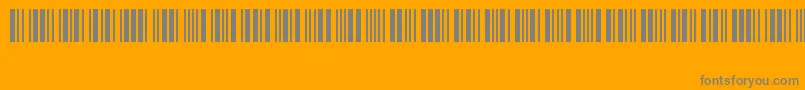 Code39Logitogo Font – Gray Fonts on Orange Background