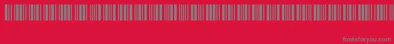 Code39Logitogo Font – Gray Fonts on Red Background