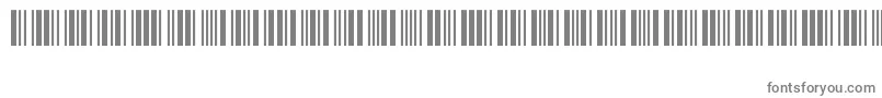 フォントCode39Logitogo – 白い背景に灰色の文字