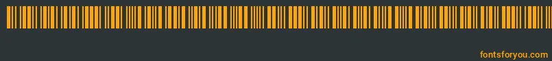 フォントCode39Logitogo – 黒い背景にオレンジの文字