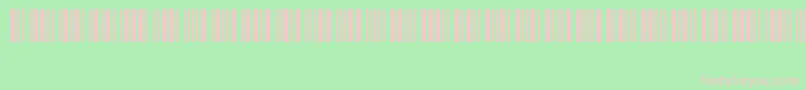 Code39Logitogo Font – Pink Fonts on Green Background