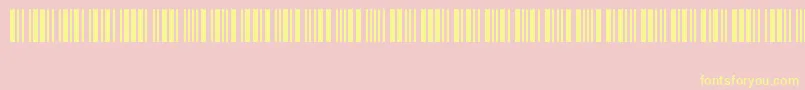 Code39Logitogo Font – Yellow Fonts on Pink Background