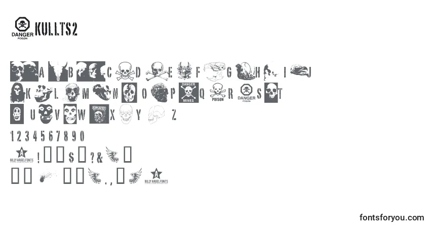 A fonte Skullts2 – alfabeto, números, caracteres especiais