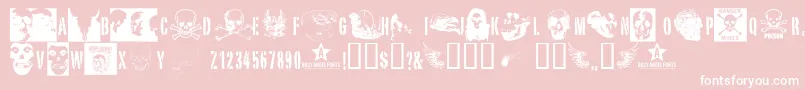 Skullts2 Font – White Fonts on Pink Background