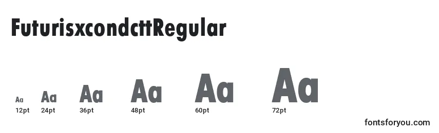 FuturisxcondcttRegular Font Sizes