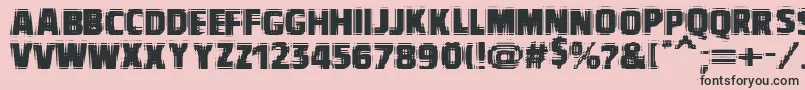 Vtcbadvision Font – Black Fonts on Pink Background