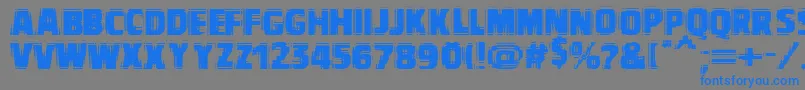 Vtcbadvision Font – Blue Fonts on Gray Background