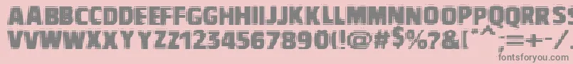 Vtcbadvision Font – Gray Fonts on Pink Background