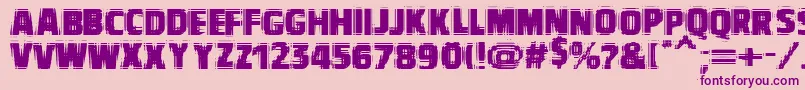 Vtcbadvision Font – Purple Fonts on Pink Background