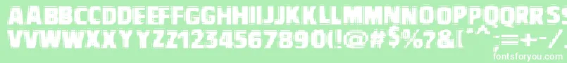 Vtcbadvision Font – White Fonts on Green Background