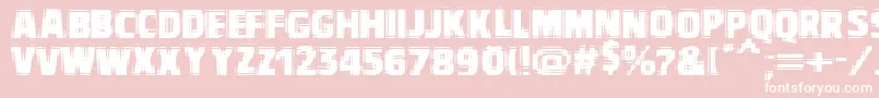 Vtcbadvision Font – White Fonts on Pink Background