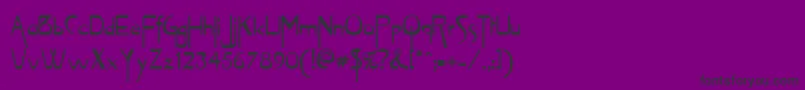 VireoRegular Font – Black Fonts on Purple Background