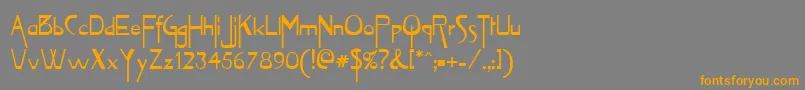 VireoRegular Font – Orange Fonts on Gray Background