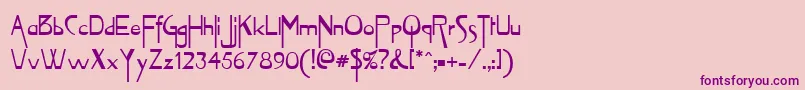 VireoRegular Font – Purple Fonts on Pink Background