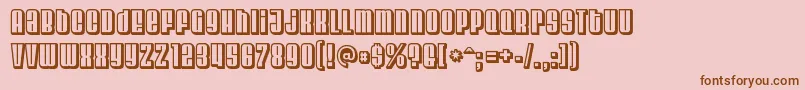 VelvendachillRegular Font – Brown Fonts on Pink Background