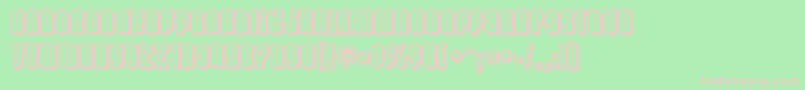 VelvendachillRegular Font – Pink Fonts on Green Background