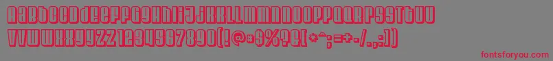VelvendachillRegular Font – Red Fonts on Gray Background