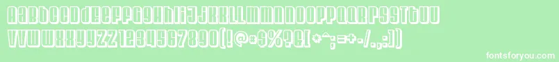 VelvendachillRegular Font – White Fonts on Green Background