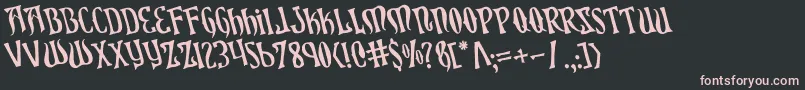 Xiphosrot Font – Pink Fonts on Black Background