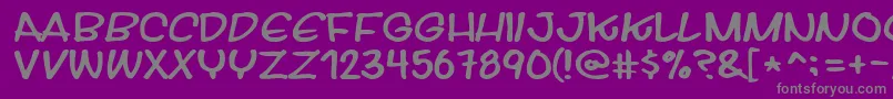 Streetwisebuddy Font – Gray Fonts on Purple Background