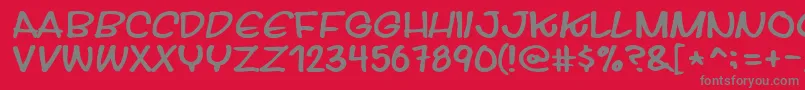 Streetwisebuddy Font – Gray Fonts on Red Background