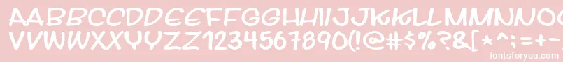 Streetwisebuddy Font – White Fonts on Pink Background