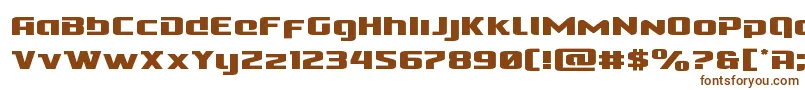 Шрифт Cobaltalienexpand – коричневые шрифты на белом фоне
