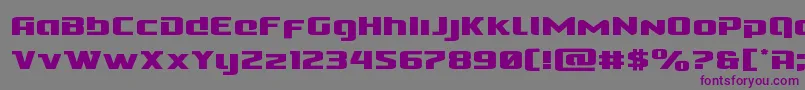Шрифт Cobaltalienexpand – фиолетовые шрифты на сером фоне