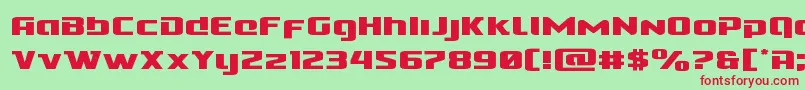 Cobaltalienexpand Font – Red Fonts on Green Background