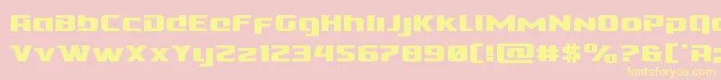 Cobaltalienexpand Font – Yellow Fonts on Pink Background