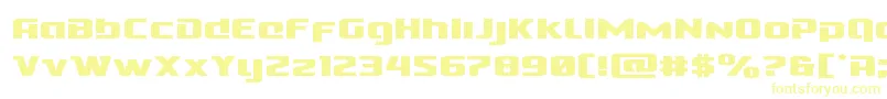 Шрифт Cobaltalienexpand – жёлтые шрифты