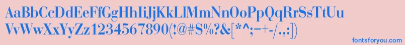 RothnicndBold Font – Blue Fonts on Pink Background