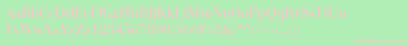 RothnicndBold Font – Pink Fonts on Green Background