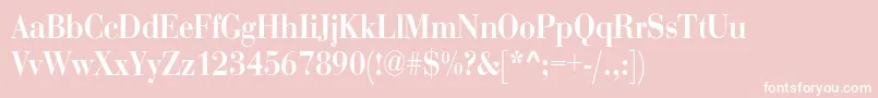 RothnicndBold Font – White Fonts on Pink Background