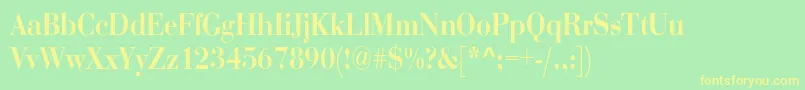 Weitere Informationen zur RothnicndBold-Schriftart RothnicndBold-Schriftart – Gelbe Schriften auf grünem Hintergrund