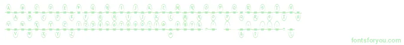 Christmaslightsindoor-Schriftart – Grüne Schriften auf weißem Hintergrund