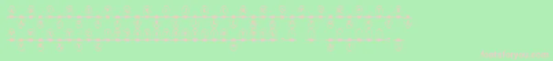 Christmaslightsindoor Font – Pink Fonts on Green Background