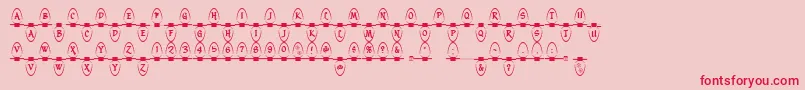 Christmaslightsindoor Font – Red Fonts on Pink Background