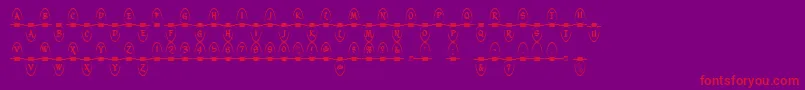 Christmaslightsindoor Font – Red Fonts on Purple Background
