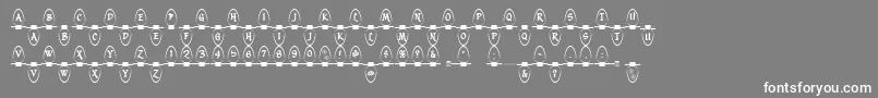 Christmaslightsindoor Font – White Fonts on Gray Background