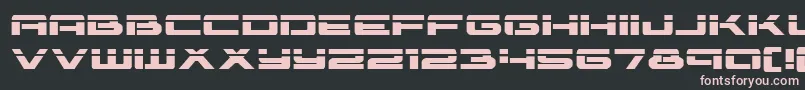 フォントVorpalexpand – 黒い背景にピンクのフォント