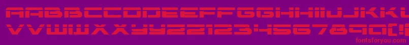 Vorpalexpand Font – Red Fonts on Purple Background