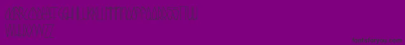 Czcionka CallItSkinny – czarne czcionki na fioletowym tle