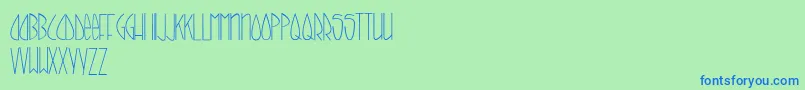 CallItSkinny Font – Blue Fonts on Green Background