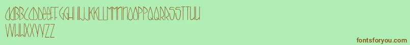 CallItSkinny Font – Brown Fonts on Green Background