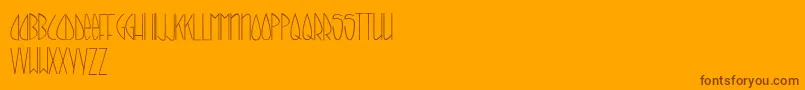CallItSkinny Font – Brown Fonts on Orange Background